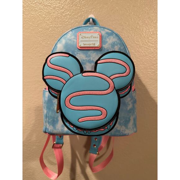 NWT Disney Parks Loungefly Eats 2024 Macaron Snack Mini Backpack - Picture 1 of 5